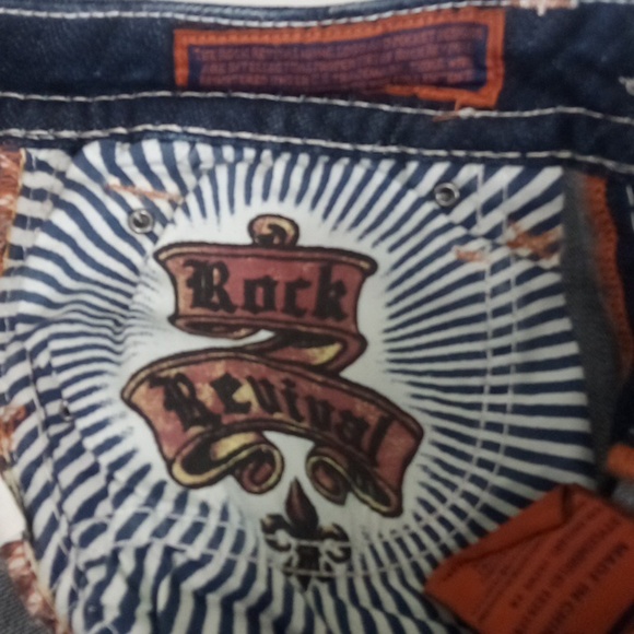 Rock Revival NWT Women's Jeans 26 Easy Boot Irene Embellished Rhinestones - Picture 10 of 14